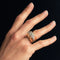 Bague 52 Bague rétro ancienne en or jaune 18 carats, platine et diamants 58 Facettes 20-316-48