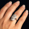 Bague 53 Bague style Art déco en or blanc 18 carats et diamants 58 Facettes 20-263-57