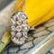 Bague 53 Bague style Art déco en or blanc 18 carats et diamants 58 Facettes 20-263-57