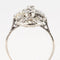 Bague 53 Bague style Art déco en or blanc 18 carats et diamants 58 Facettes 20-263-57