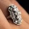 Bague 53 Bague style Art déco en or blanc 18 carats et diamants 58 Facettes 20-263-57