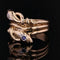 Bague 68 Bague ancienne serpents en or jaune 18 carats, saphir et diamant 58 Facettes 20-524-65