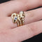 Bague 68 Bague ancienne serpents en or jaune 18 carats, saphir et diamant 58 Facettes 20-524-65