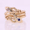 Bague 68 Bague ancienne serpents en or jaune 18 carats, saphir et diamant 58 Facettes 20-524-65