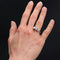 Bague 55 Bague jarretière ancienne - Or jaune 18 carats, platine et diamants 58 Facettes 21-001-50