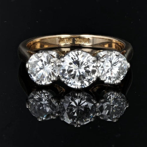 Bague 55 Bague jarretière ancienne - Or jaune 18 carats, platine et diamants 58 Facettes 21-001-50