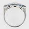 Bague 52 Bague Art déco en or blanc 18 carats, saphirs et diamants 58 Facettes 21-024-50