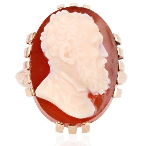 Bague 51 Bague camée Michel-Ange en or jaune 18 carats 58 Facettes 21-042-48