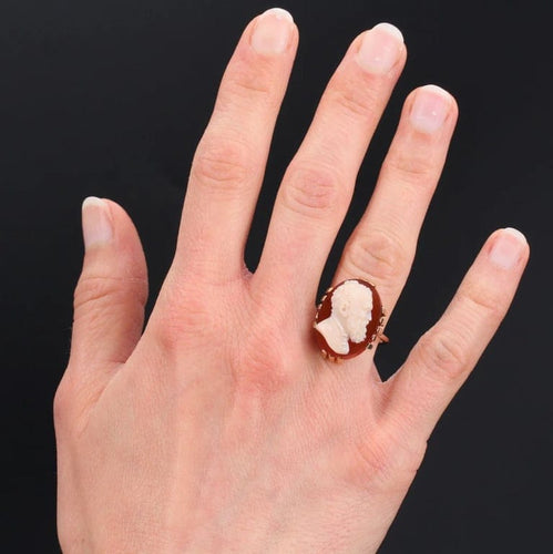 Bague 51 Bague camée Michel-Ange en or jaune 18 carats 58 Facettes 21-042-48