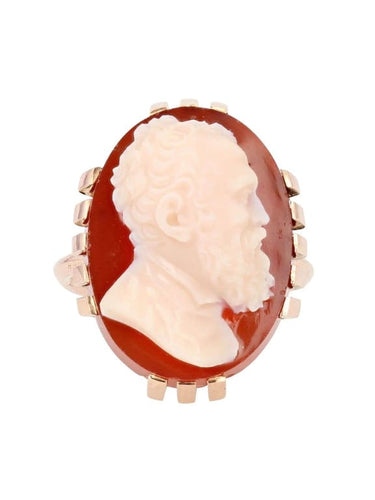 Bague 51 Bague camée Michel-Ange en or jaune 18 carats 58 Facettes 21-042-48