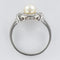 Bague 58 Art déco - Bague en platine avec perle de culture et diamants 58 Facettes 19-278-54
