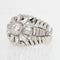 Bague 62 Bague dôme en or blanc 18 carats et diamants baguette 58 Facettes 20-589-59