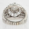 Bague 62 Bague dôme en or blanc 18 carats et diamants baguette 58 Facettes 20-589-59