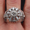 Bague 62 Bague dôme en or blanc 18 carats et diamants baguette 58 Facettes 20-589-59