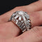 Bague 62 Bague dôme en or blanc 18 carats et diamants baguette 58 Facettes 20-589-59