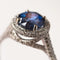 Bague 54 Bague en platine au saphir de Ceylan et diamants 58 Facettes 19-250-53