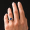 Bague 54 Bague en platine au saphir de Ceylan et diamants 58 Facettes 19-250-53