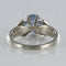 Bague 52 Bague solitaire vintage en platine et or blanc, saphir 58 Facettes 19-191-49