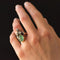Bague 52 Bague duchesse - Bague en or jaune 18 carats émeraude cabochon et diamants 58 Facettes 19-049-50