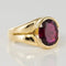 Bague 56 Bague tourmaline rubellite ovale en or jaune 18 carats 58 Facettes 19-426-55