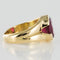 Bague 56 Bague tourmaline rubellite ovale en or jaune 18 carats 58 Facettes 19-426-55
