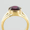 Bague 56 Bague tourmaline rubellite ovale en or jaune 18 carats 58 Facettes 19-426-55