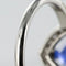 Bague 50 Bague cœur tanzanite et diamants en or blanc 18 carats 58 Facettes 12-063-5220536-52
