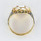 Bague 56 Bague diamants et émail bleu en or jaune 18 carats 58 Facettes 08-017-1463177-57