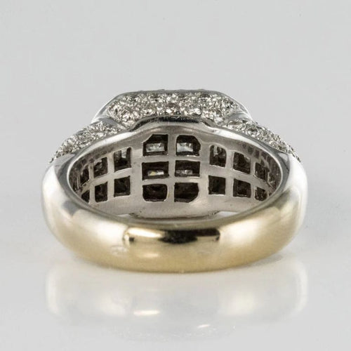 Bague 51 Bague diamants taille princesse en or blanc 18 carats 58 Facettes 01-186-1895002-51