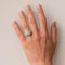 Bague 51 Bague diamants taille princesse en or blanc 18 carats 58 Facettes 01-186-1895002-51