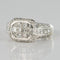 Bague 51 Bague diamants taille princesse en or blanc 18 carats 58 Facettes 01-186-1895002-51