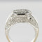 Bague 51 Bague diamants taille princesse en or blanc 18 carats 58 Facettes 01-186-1895002-51