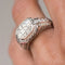 Bague 51 Bague diamants taille princesse en or blanc 18 carats 58 Facettes 01-186-1895002-51