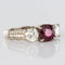 Bague 53 Bague en or blanc 18 carats rubis et diamants pavés 58 Facettes 05-118-3177552-53