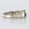 Bague 53 Bague en or blanc 18 carats rubis et diamants pavés 58 Facettes 05-118-3177552-53