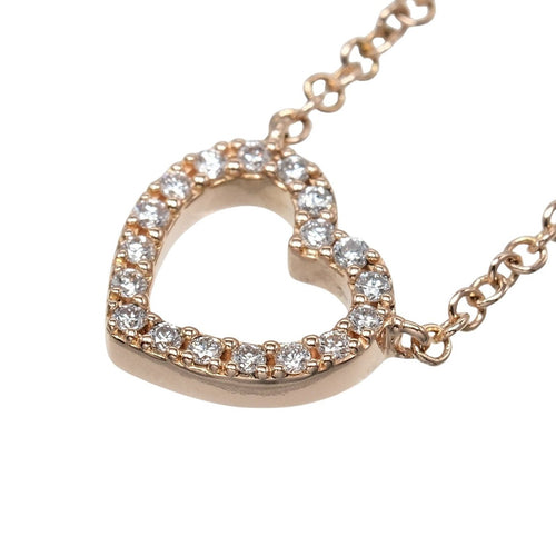 Tiffany & Co. - Collier Metro Heart en or rose et diamants