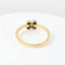 Bague 57 Bague motif floral en or jaune 18 carats et diamant taille brillant 58 Facettes 129540B