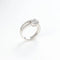 Bague 57 Bague « Toi et Moi » en or blanc 18 carats avec diamants 58 Facettes 146/23