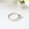 Bague 54 Bague solitaire en or blanc 18 carats avec diamant 58 Facettes 126443