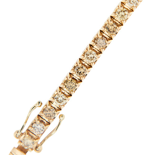 Bracelet Bracelet tennis - Diamants 2,44 ct en or rose 18 kt 58 Facettes 40620
