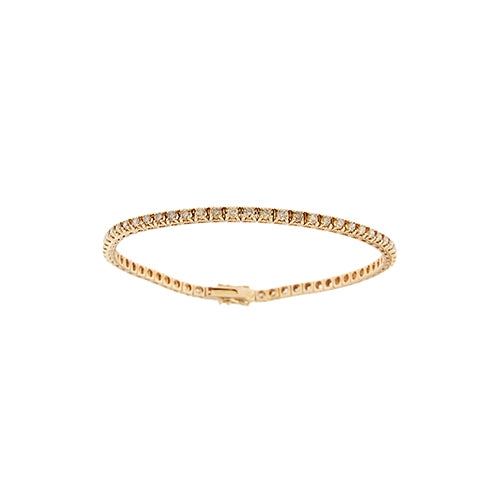 Bracelet Bracelet tennis - Diamants 2,44 ct en or rose 18 kt 58 Facettes 40620