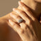 Bague 55.5 Bague Art déco vintage en or 14 carats et diamants 58 Facettes 2800