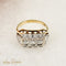 Bague 55.5 Bague Art déco vintage en or 14 carats et diamants 58 Facettes 2800