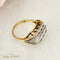 Bague 55.5 Bague Art déco vintage en or 14 carats et diamants 58 Facettes 2800
