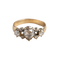 Bague 56 Bague ancienne en or jaune 585 et diamants taille rose 58 Facettes 1056
