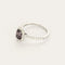 Bague 53 Bague en or gris, spinelle et diamants 58 Facettes EDSR-2