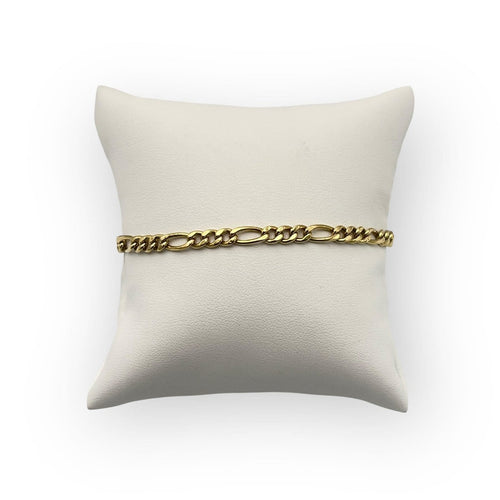 Bracelet Bracelet maille Figaro en or jaune 750 (18K) 58 Facettes 149066441