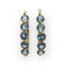 Boucles d'oreilles Créoles - Boucles d'oreilles en or jaune 18K et topazes bleues 58 Facettes 149064377
