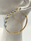 Boucles d'oreilles Créoles - Boucles d'oreilles en or jaune 18K et topazes bleues 58 Facettes 149064377