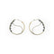 Boucles d'oreilles Créoles - Boucles d'oreilles en or jaune 18K et topazes bleues 58 Facettes 149064377